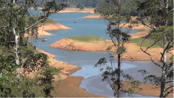 Reservoir water levels in Sri Lanka